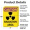 Signmission Radiation & Laser Sign, 10 in H x 7 in W, Aluminum, Rectangle OS-2PACK-CR-A-710-V-10255 - alternate 7